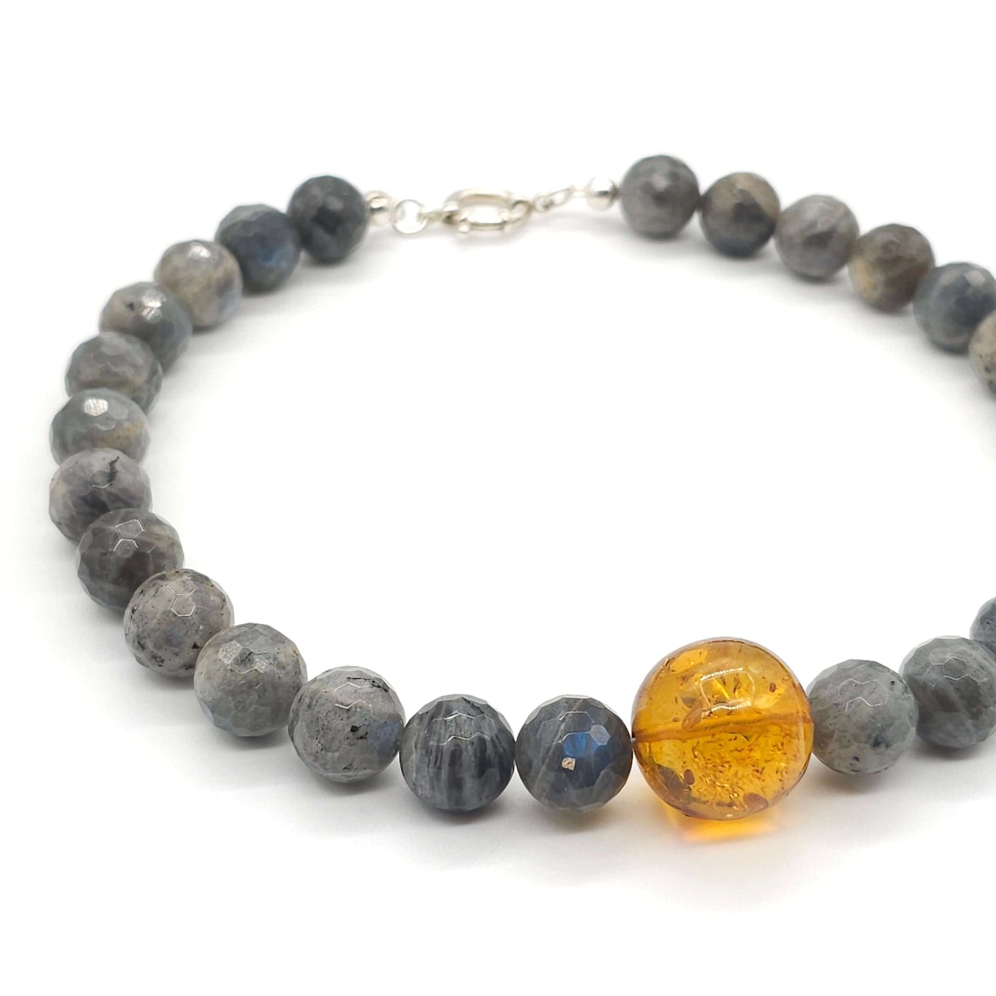 Hisia: Labradorite, Amber left