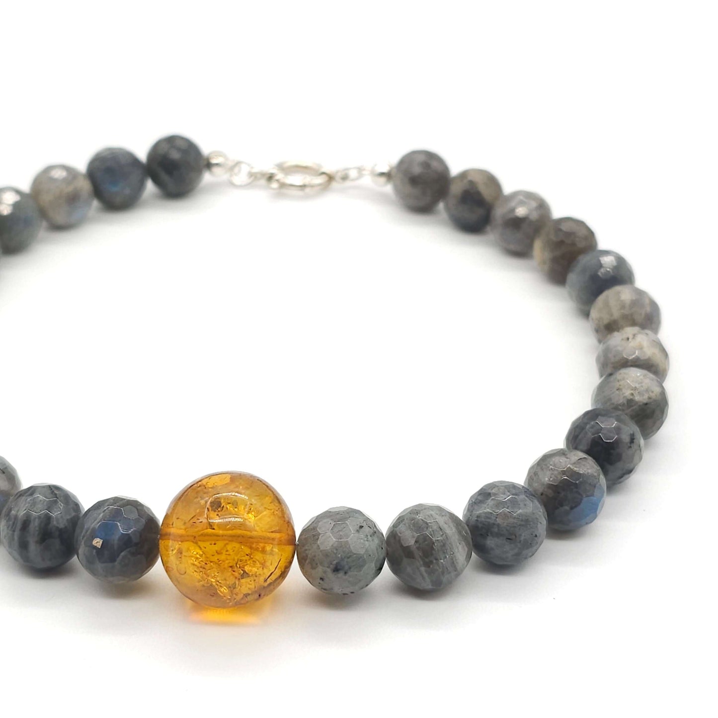 Hisia: Labradorite, Amber right