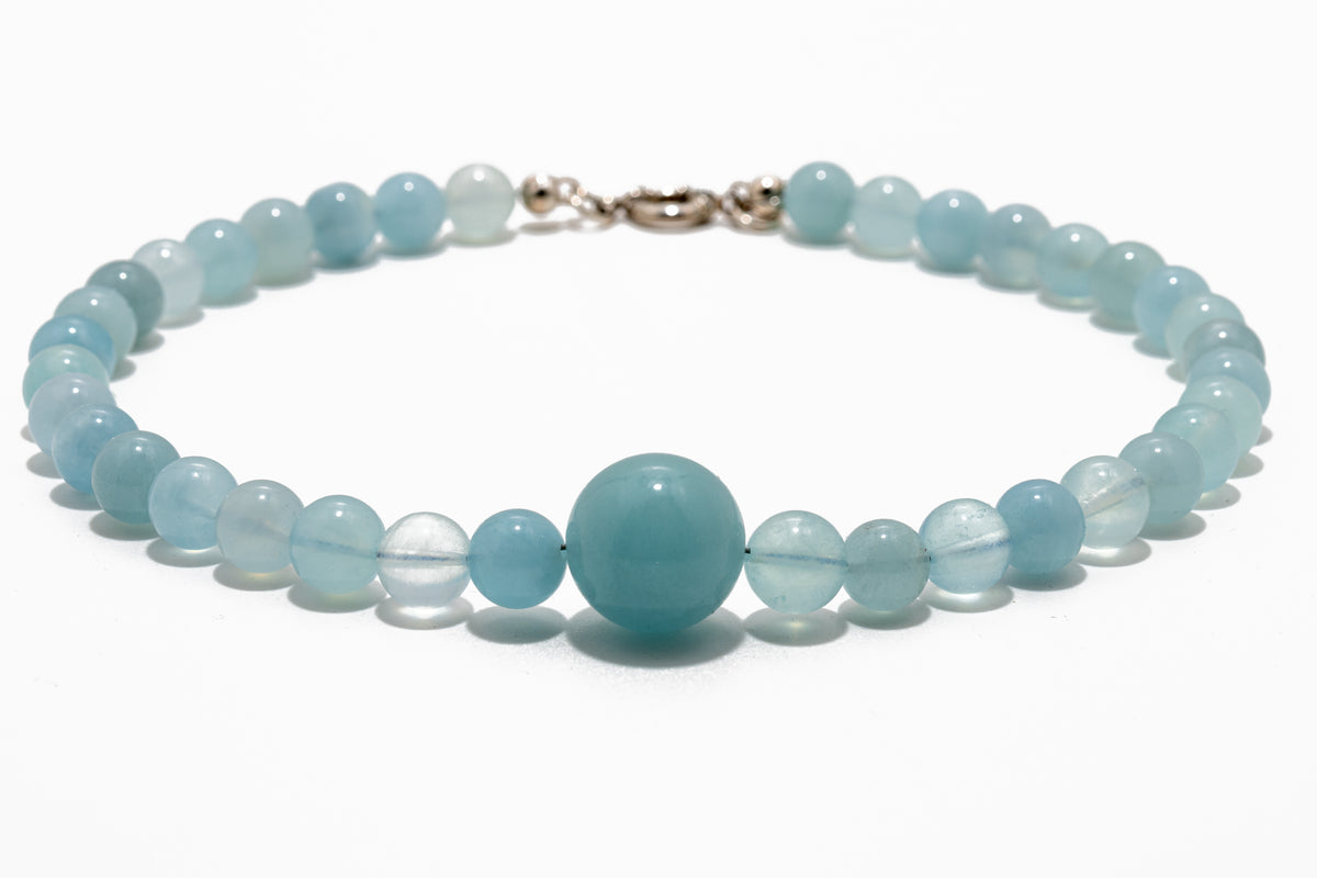 Anga Necklace: Aquamarine