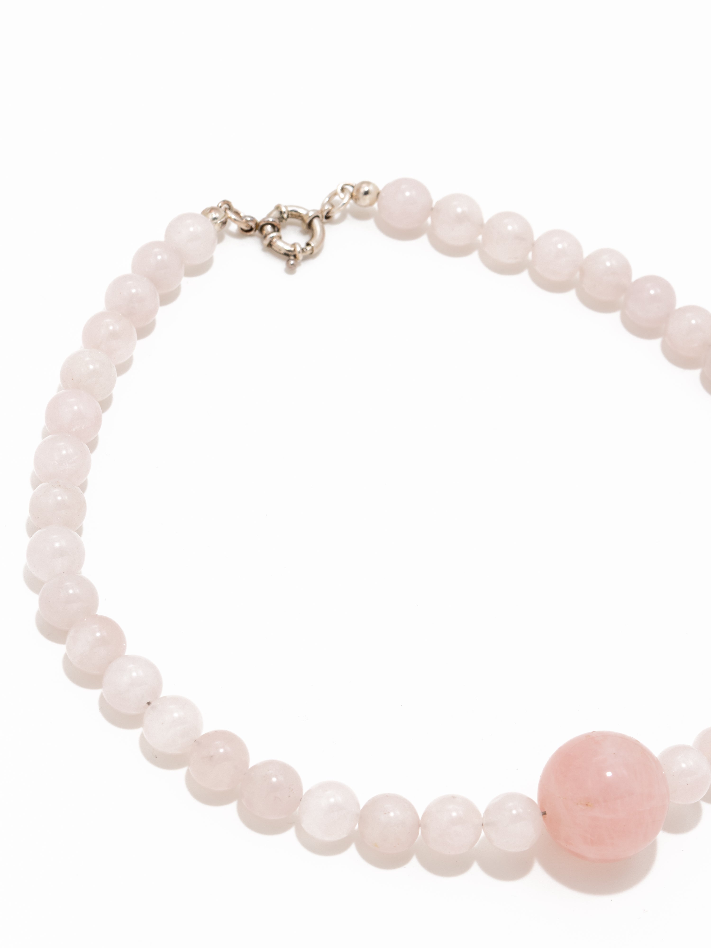 Huruma Necklace: Rose Quartz 10mm