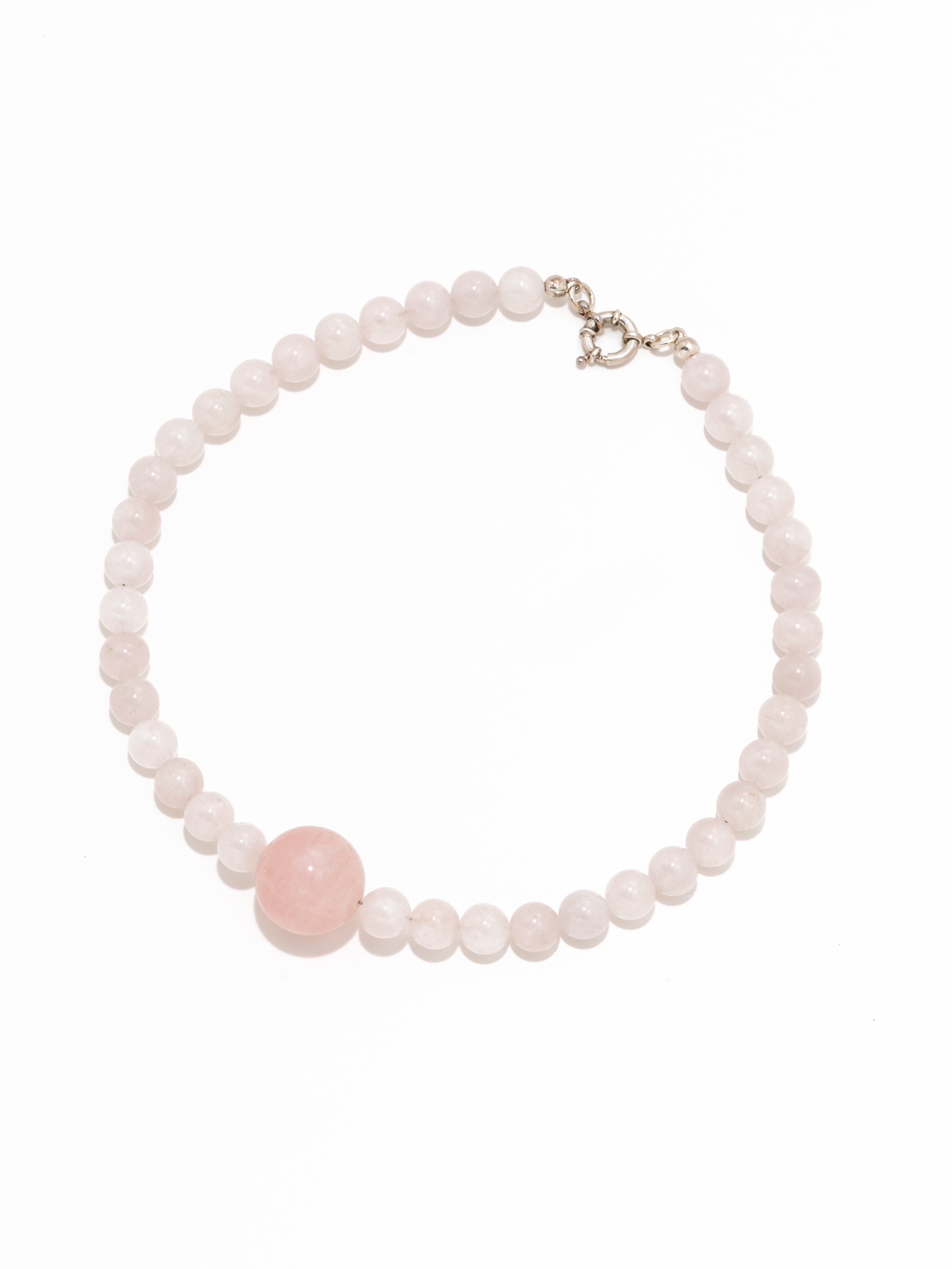 Huruma Necklace: Rose Quartz 10mm