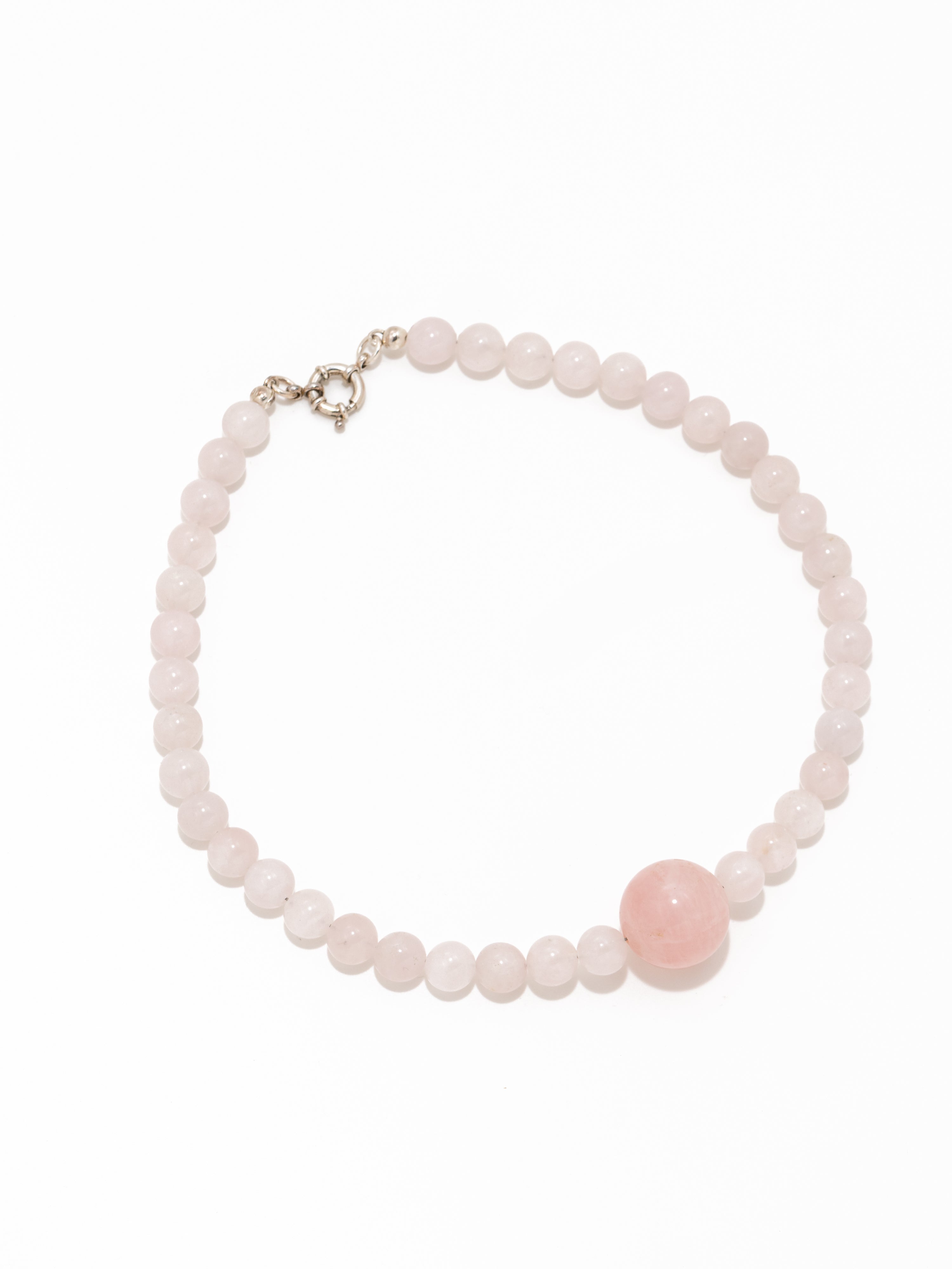 Huruma Necklace: Rose Quartz 10mm