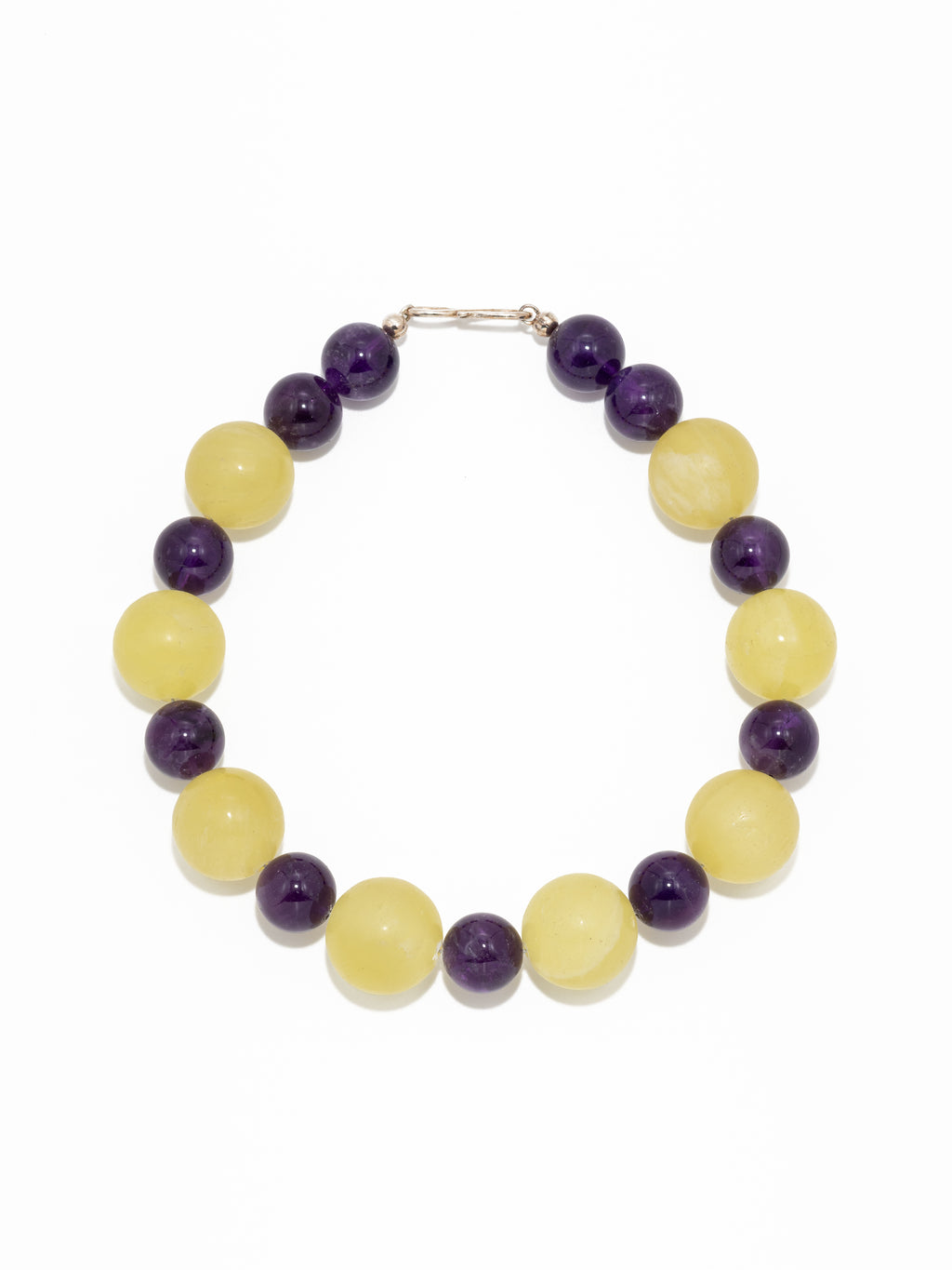 Kinga: lemon calcite, Amethyst
