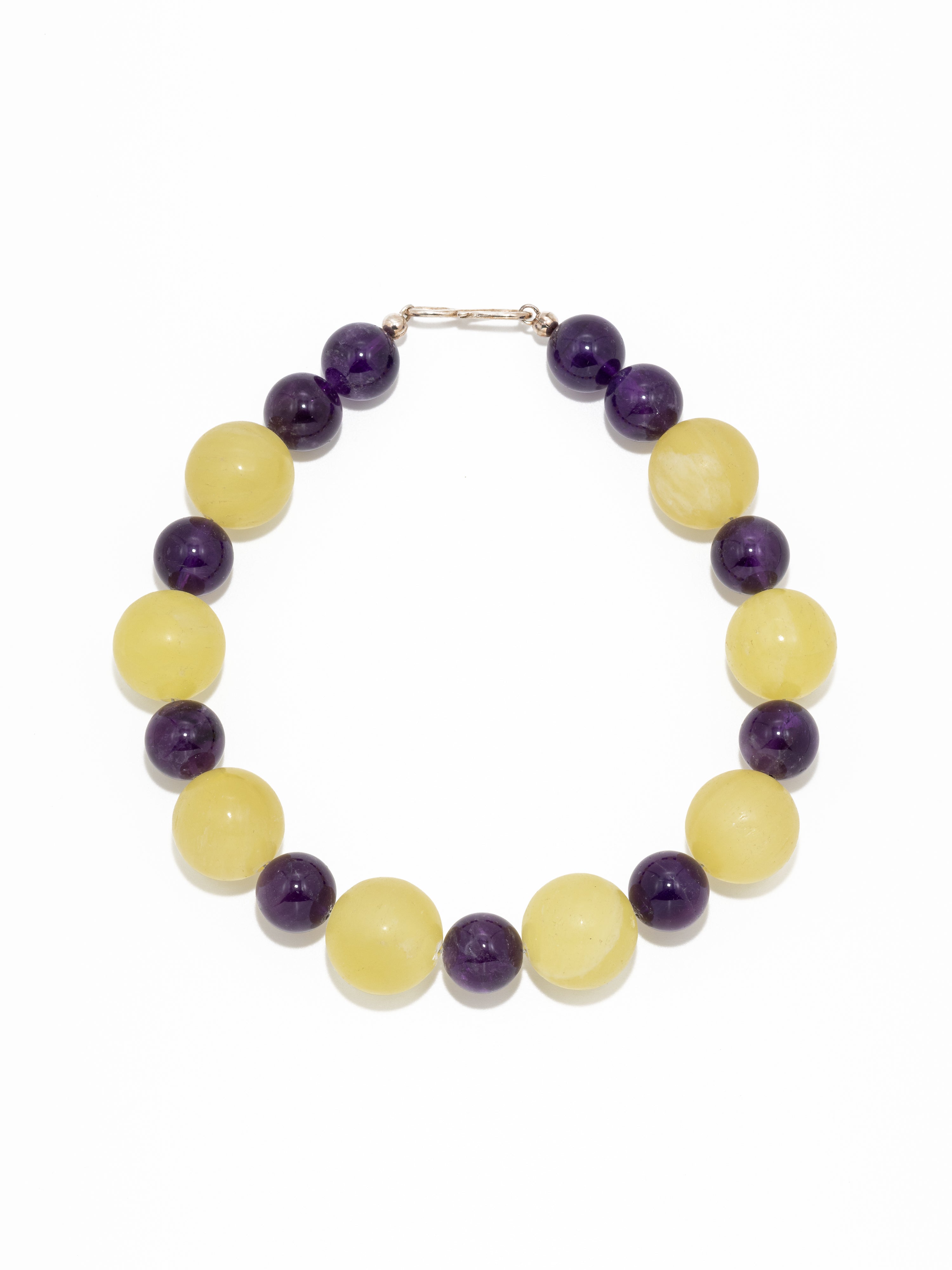 Kinga: lemon calcite, Amethyst