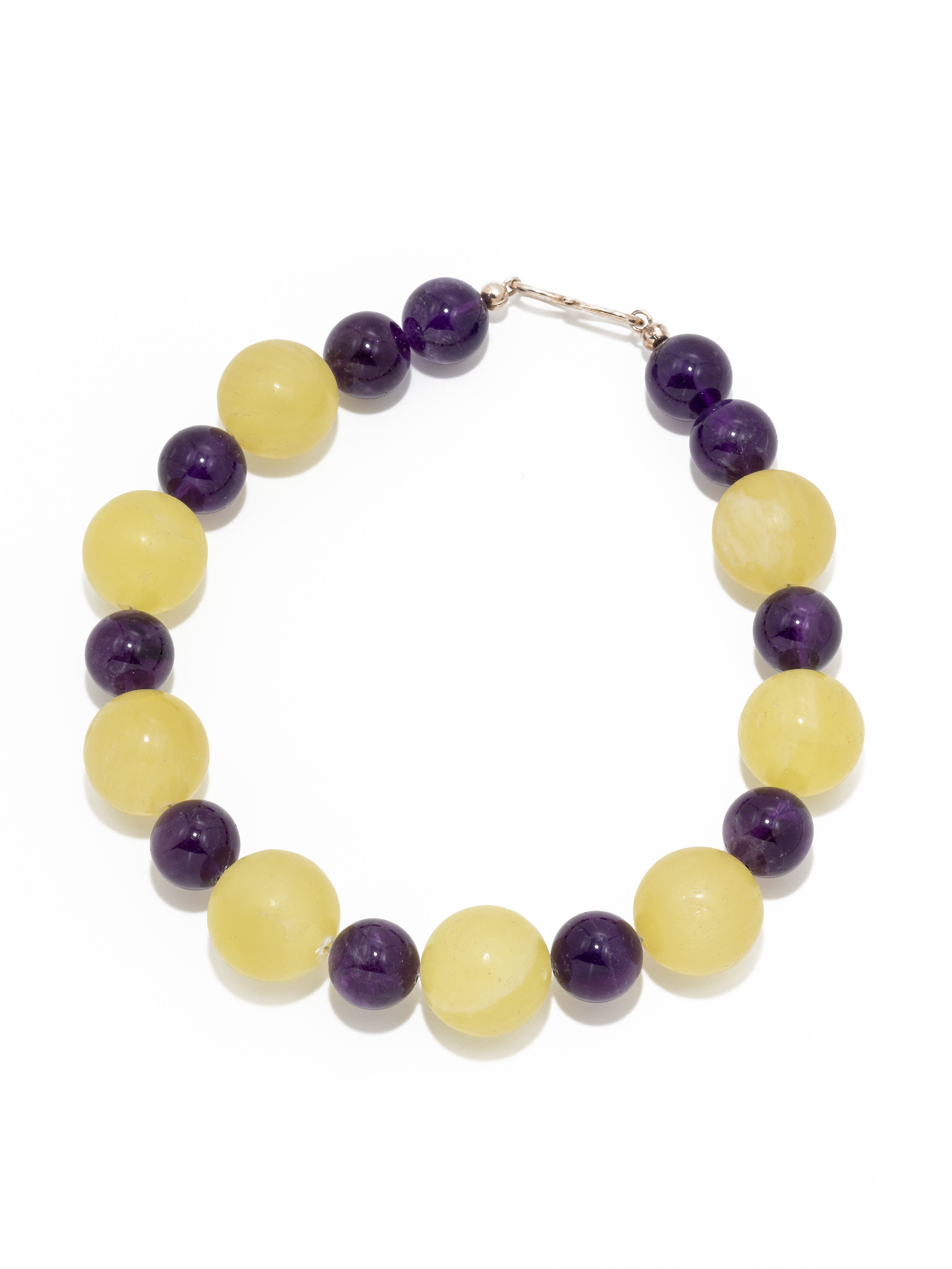 Kinga: lemon calcite, Amethyst