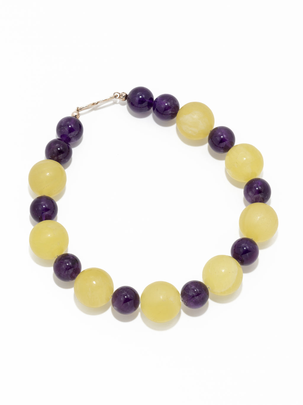 Kinga: lemon calcite, Amethyst