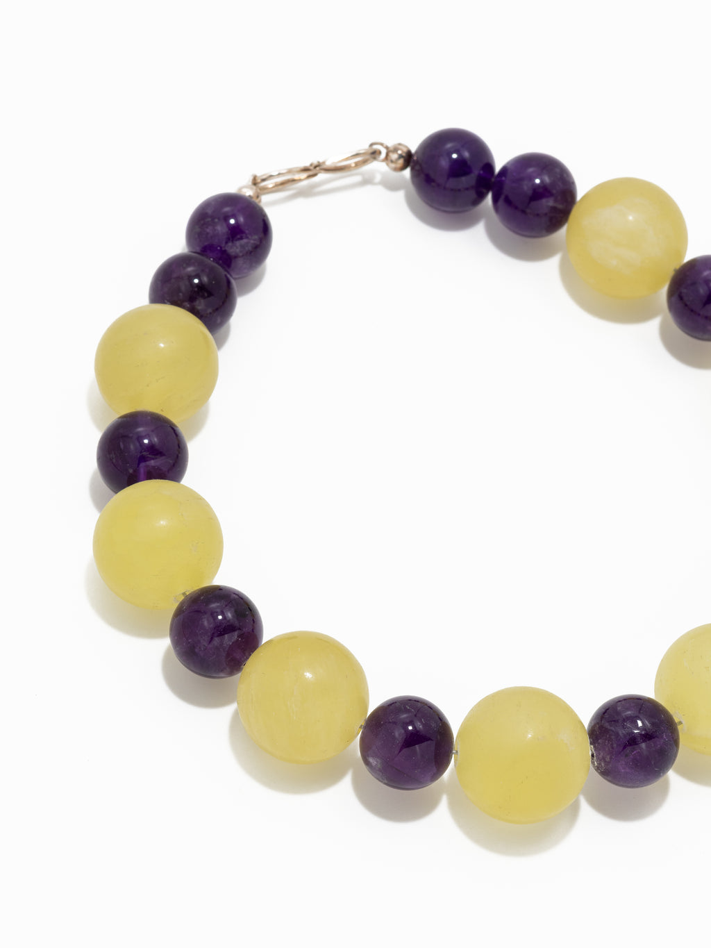 Kinga: lemon calcite, Amethyst