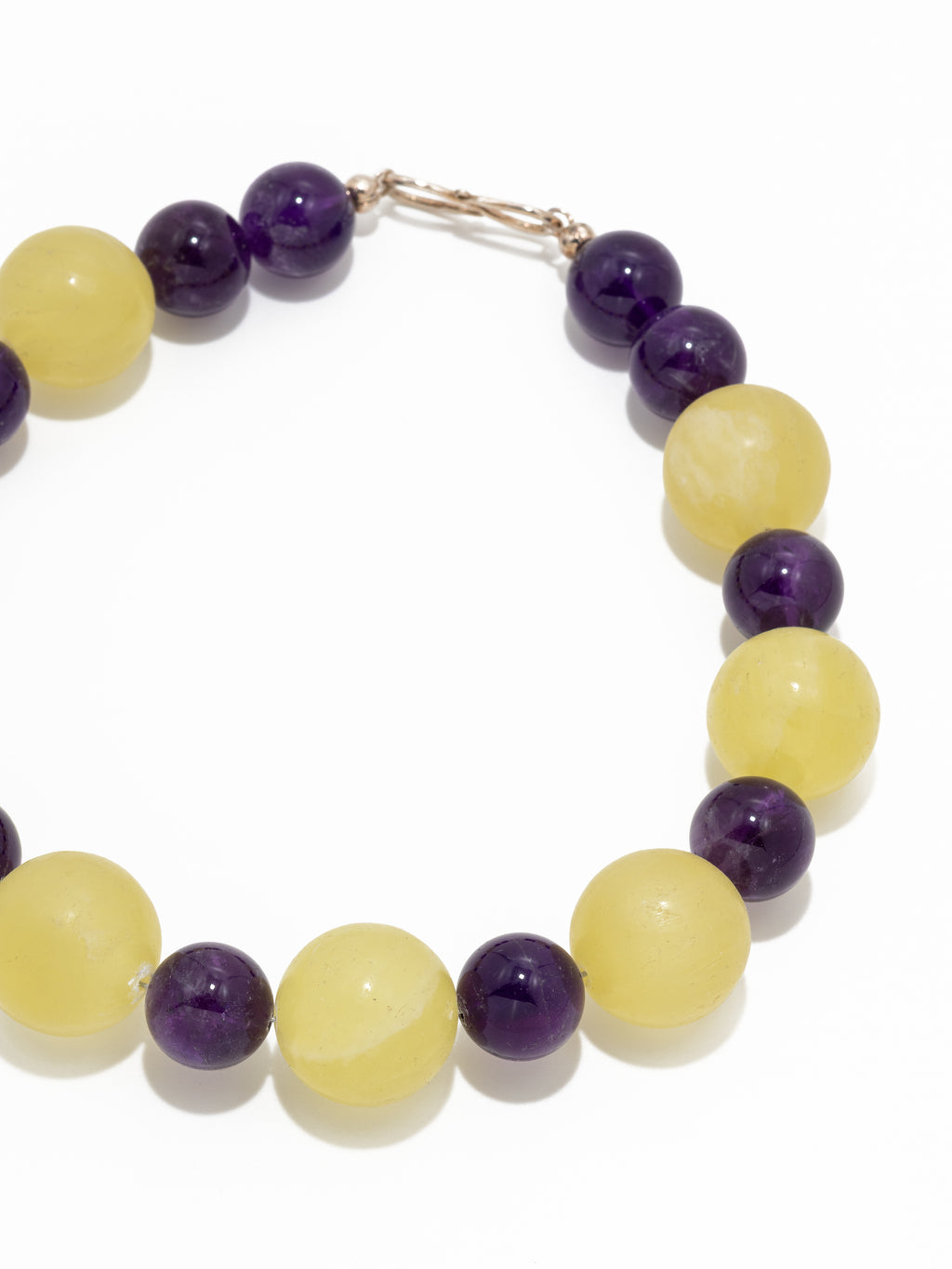 Kinga: lemon calcite, Amethyst