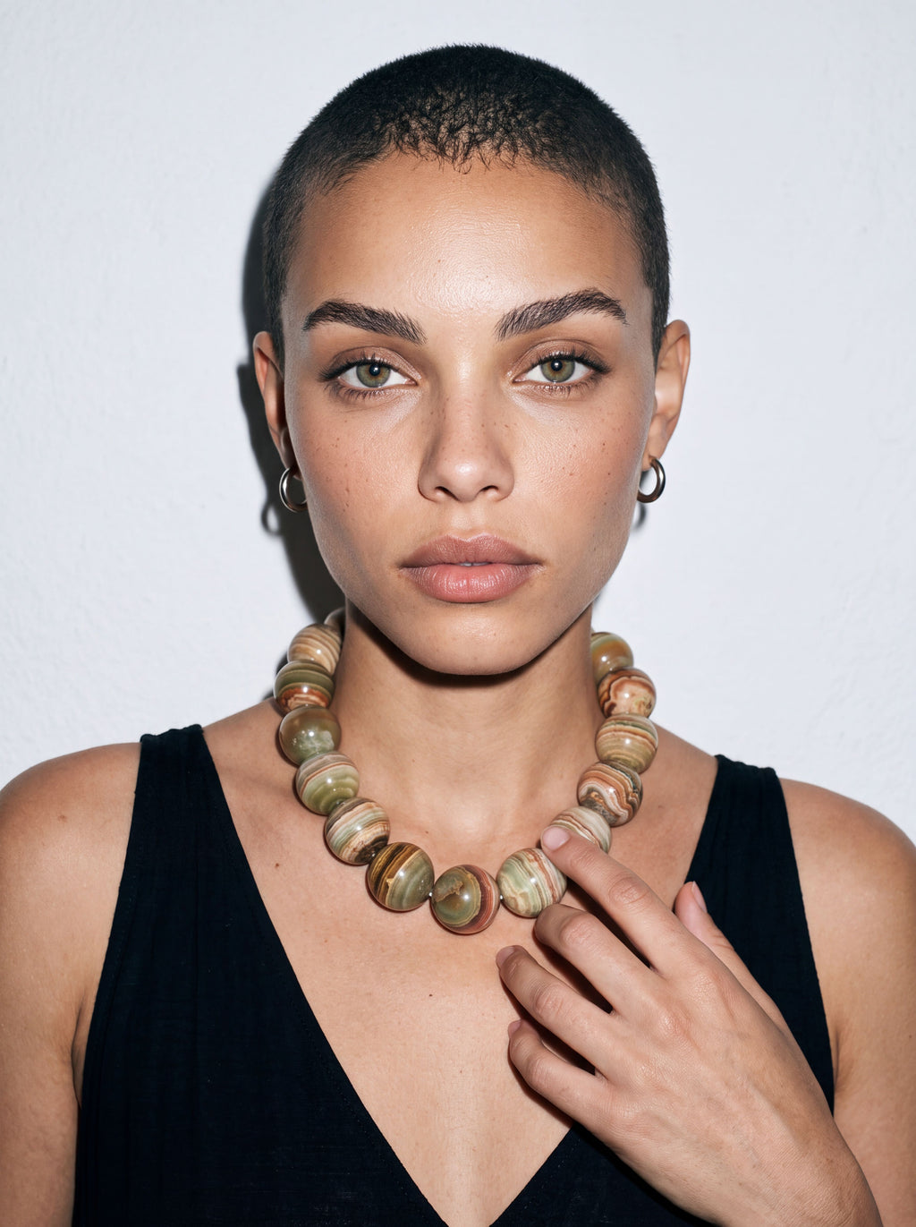 Mawe Necklace: Green Onyx