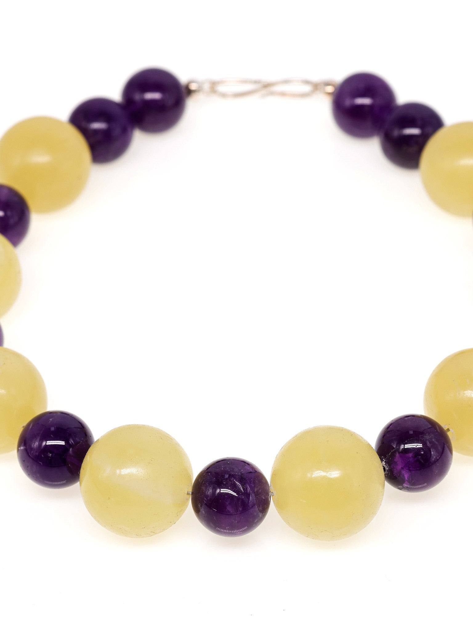 Kinga: lemon calcite, Amethyst