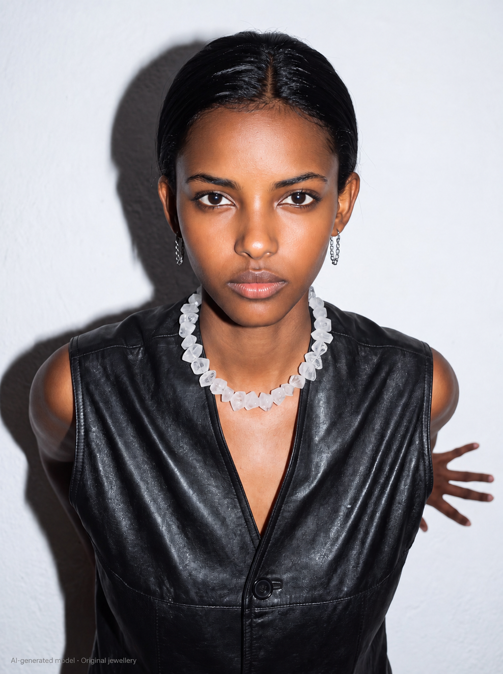 Uwazi Necklace: Crystal Quartz Rough