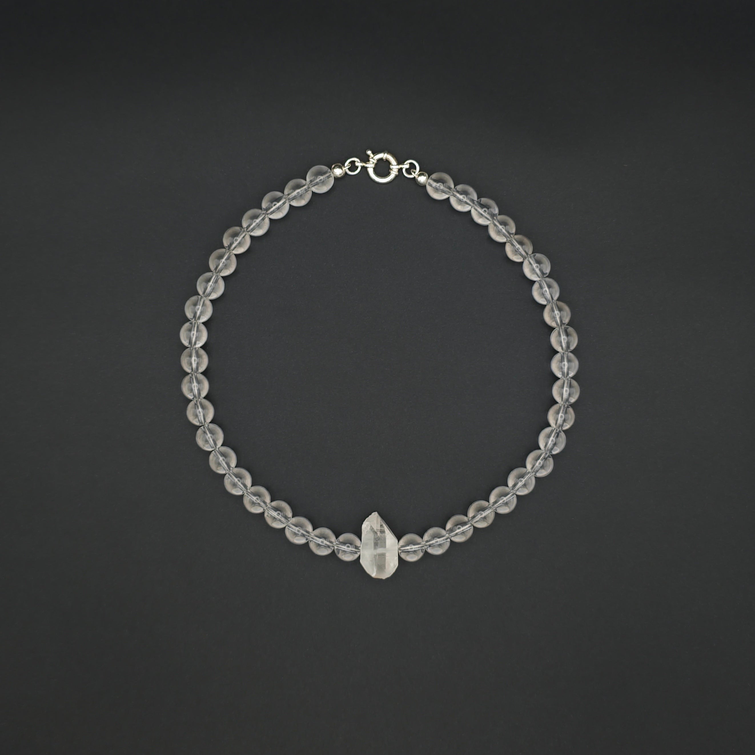 Uwazi: Crystal Quartz 10mm top view