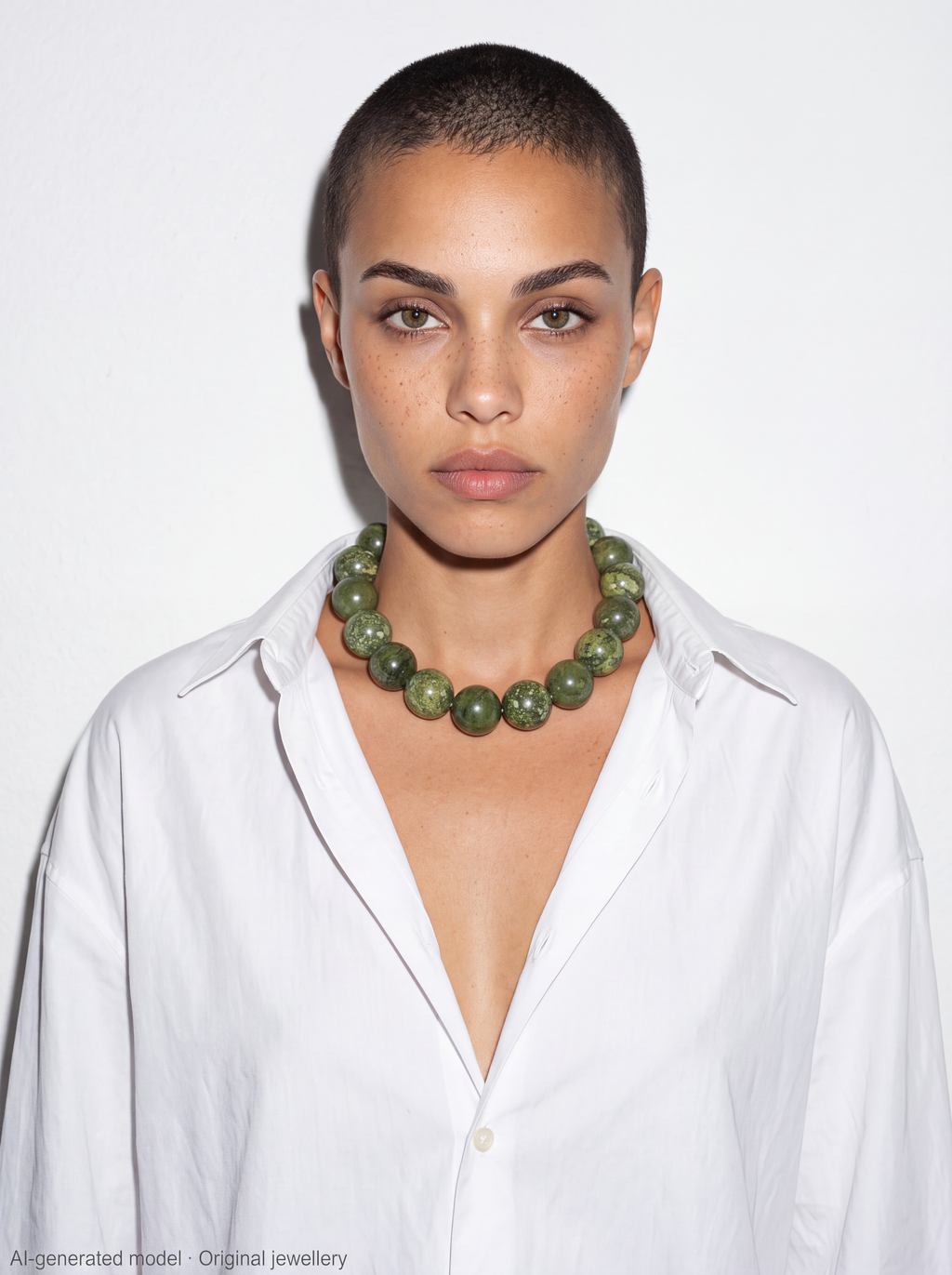 Jani Necklace: Serpentine, Jungle Serpentine