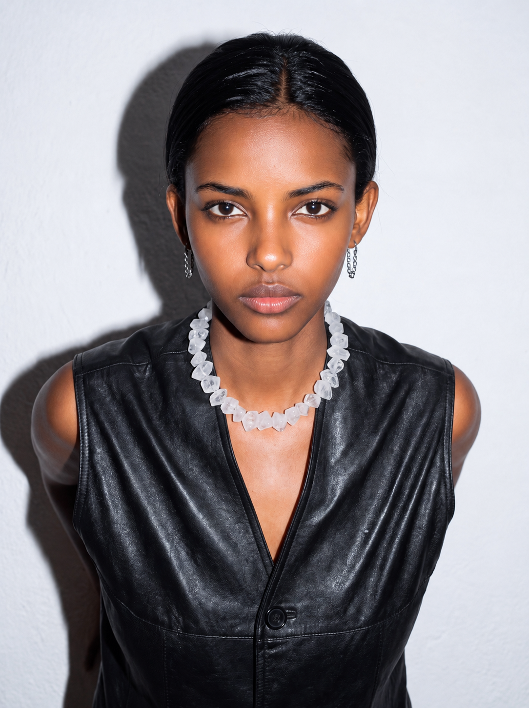 Uwazi Necklace: Crystal Quartz Rough
